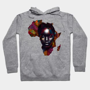 African Map Face Hoodie